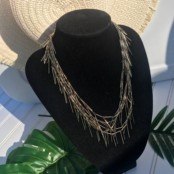 J. Crew Jewelry - J Crew Multi layer Pins Necklace